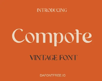 Compote font