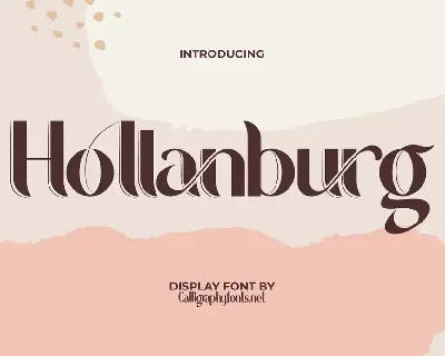 Hollanburg font