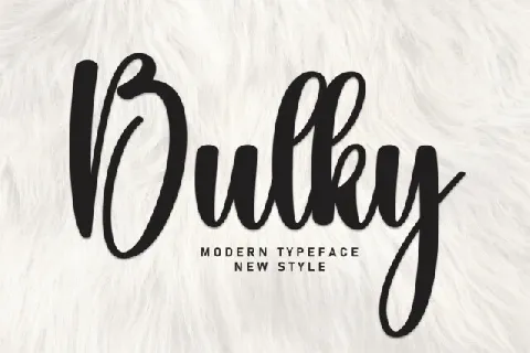 Bulky Script Typeface font