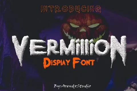 Vermillion Display font