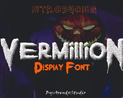 Vermillion Display font