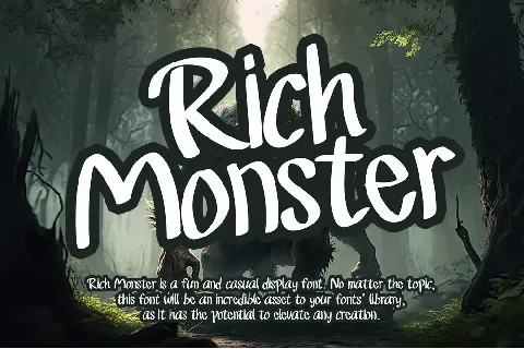 Rich Monster - Personal Use font