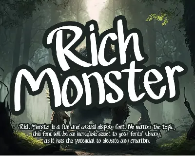 Rich Monster - Personal Use font