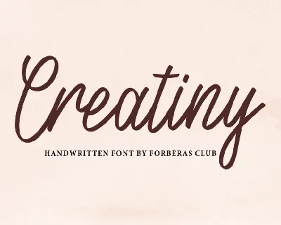 Creatiny font