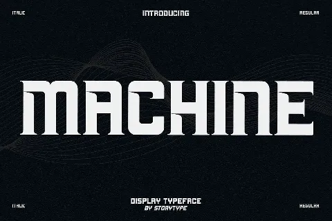 Machine font