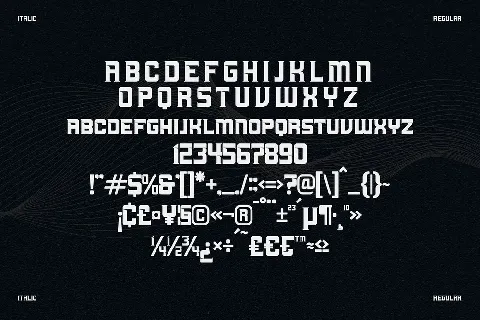 Machine font