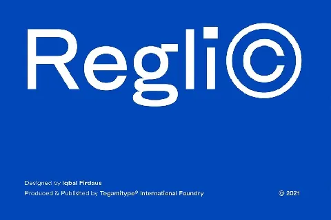 TG Reglic font