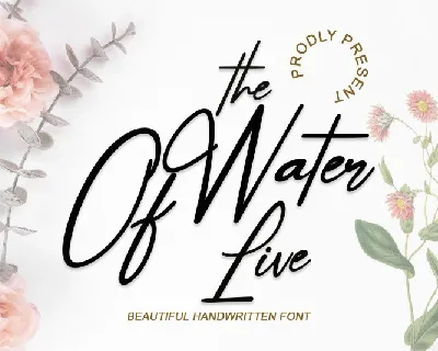 The Water Of Life font