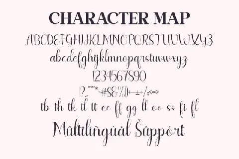 Lesley Lovely Calligraphy font