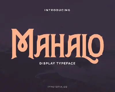 Mahalo Display Typeface font