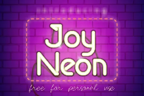Joy Neon Duo font