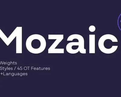 Mozaic Family font