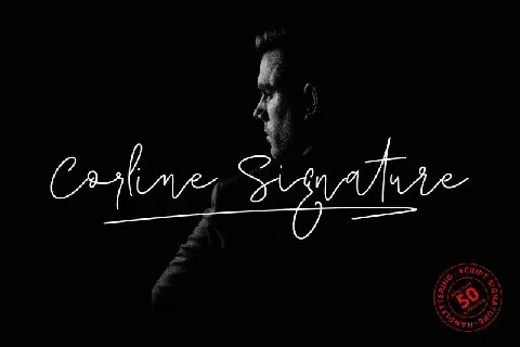 Corline Signature font