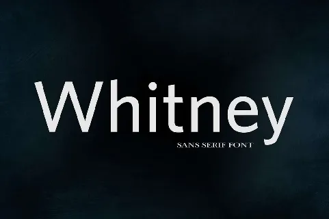 Whitney Family font