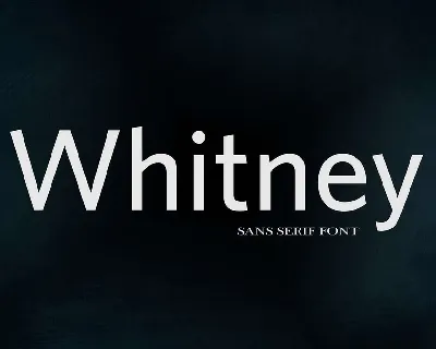 Whitney Family font