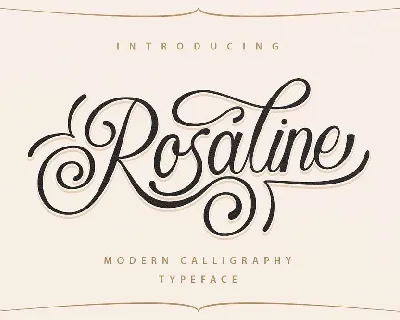 Rosaline Script Free font