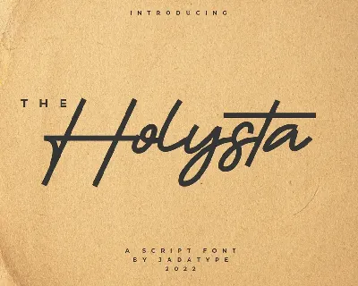 Holysta font