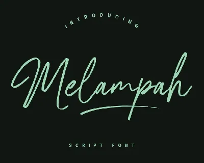 Melampah font