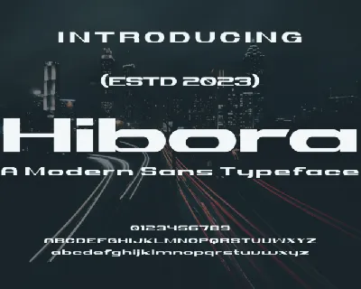 Hibora font
