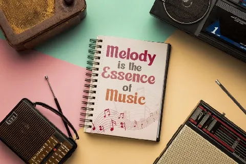 Melodic Bounce font