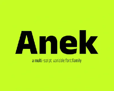 Anek Family font
