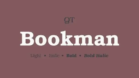 Bookmann Serif font