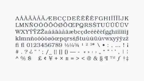 Bookmann Serif font