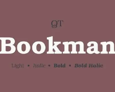 Bookmann Serif font