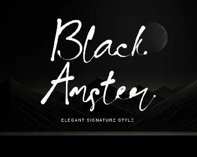 Black Amster font