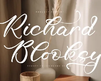 Richard Blooksy font