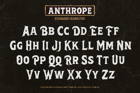 Anthrope font