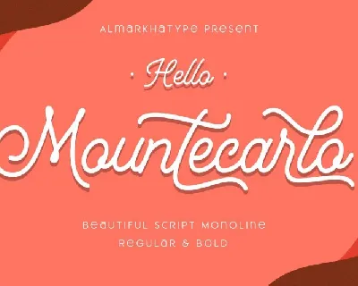 Mountecarlo Monoline Script font
