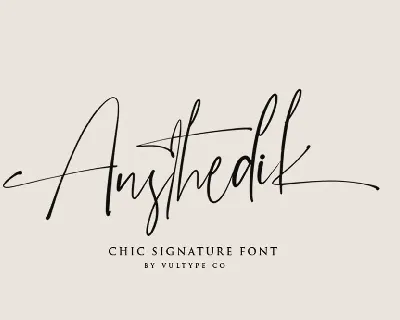 Austhedik font