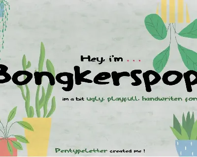 Bongkerspop font