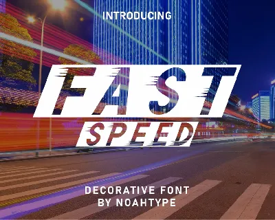 Fast Speed Demo font