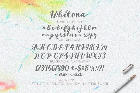 Whilona font
