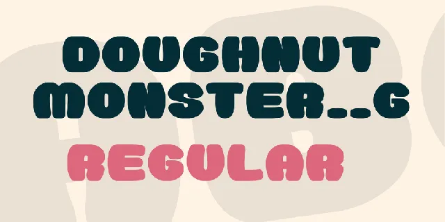Doughnut Monster__G font