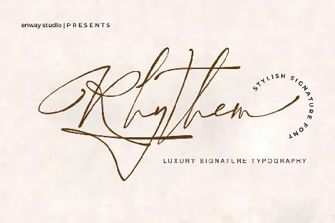 Rhythem Signature font
