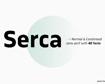 Serca font