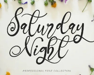 Saturday Night font