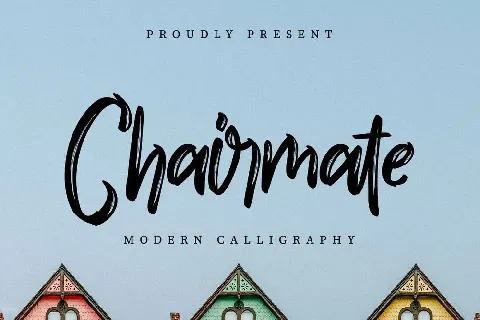 Chairmate Brush Calligraphy font