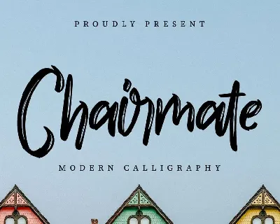 Chairmate Brush Calligraphy font