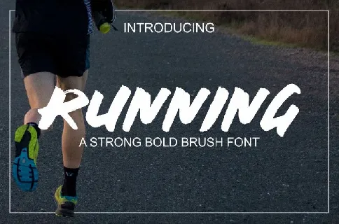 RUNNING font