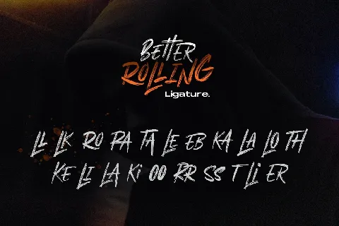 Better Rolling Brush font