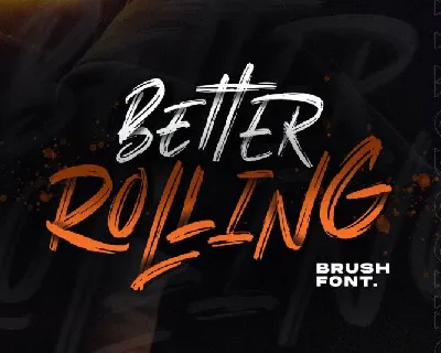 Better Rolling Brush font