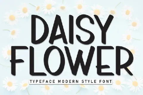 Daisy Flower Display font