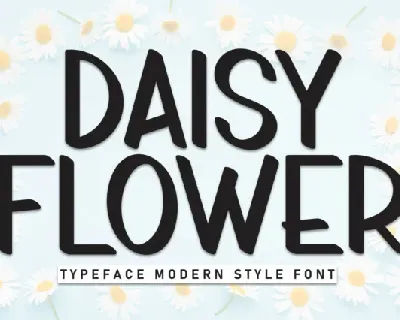 Daisy Flower Display font