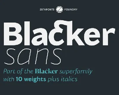 Blacker Sans Family font