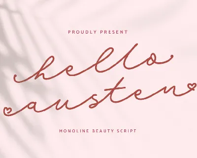 Hello Austen font