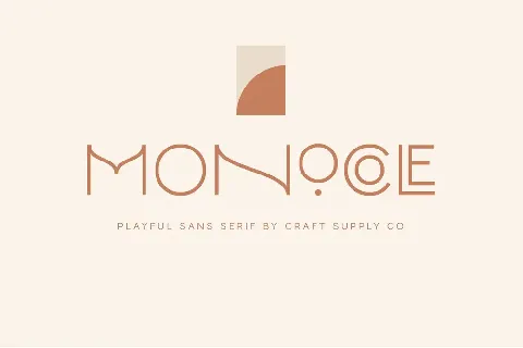 Monocole Free font